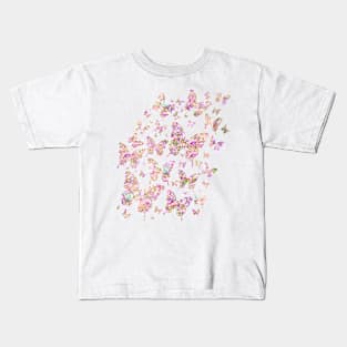 Lady Blue Butterfly Kids T-Shirt